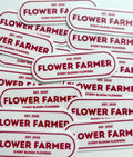 Flower Farmer 3" Sticker (Red)