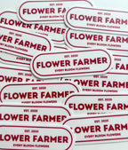 Flower Farmer 3" Sticker (Red)